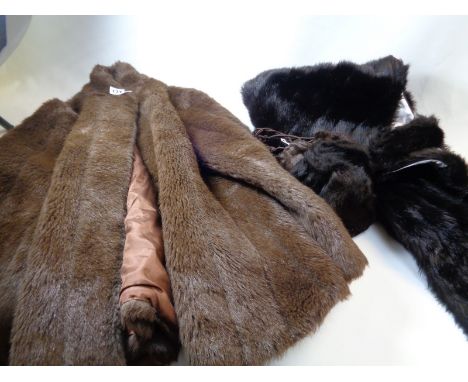 Vintage Faux Fur Jacket, Stole and Muff