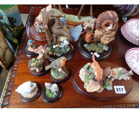 Collection of Border Fine Art and other animal figurines