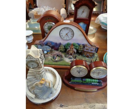 Tomas Kincade Moonlight Lamp clock and various clocks
