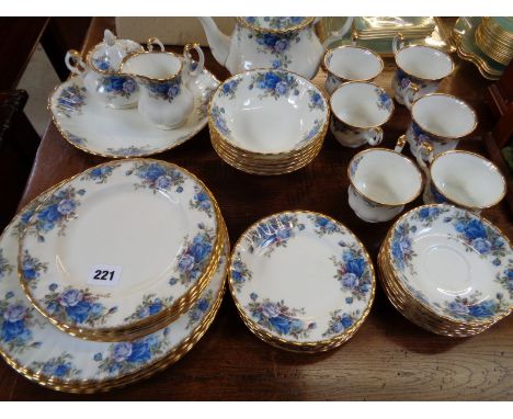Royal Albert Moonlight Rose tea and dinner service