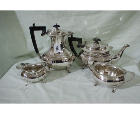 A Four Piece Plated Tea Service