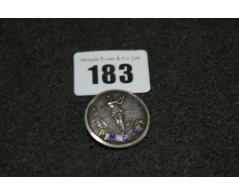 A Circular Silver Golf Club Button Marked M.G.C., Birmingham 1930