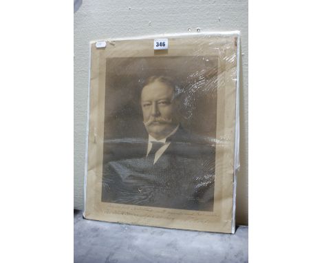 A Portrait Photograph Of William Howard Taft, 27th President Of The U.S.A. Signed And Dated 1909
