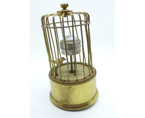 An automaton birdcage clock 