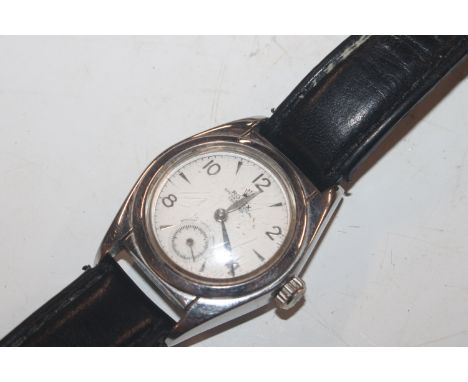 A 1947 Rolex Explorer Oyster perpetual bubble back, automatic chronometer wrist watch, 5015 Ser. No. 545383