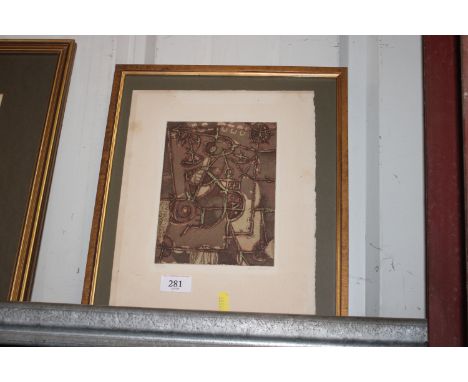 A pencil signed limited edition etching 10/100