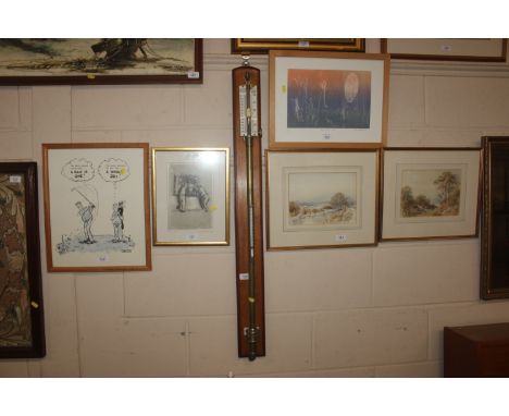 A "Standard Becker" stick barometer