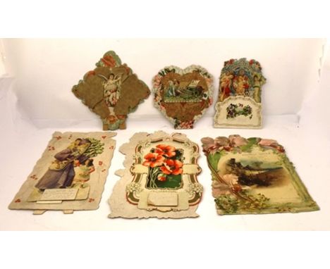 A COLLECTION OF PRINTED EPHEMERA, includes a fold-out chromolithographic Valentine card circa 1905, a 1908 calendar etc. a pa