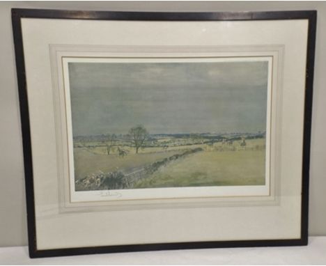 AFTER LIONEL EDWARDS (1878-1966) "The York and Ainsty" from the Hunting Counties Series, covering ground at Askham bog from A