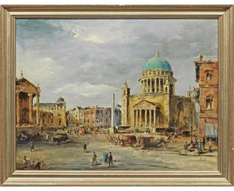 (1908 Berlin - 1966 ebenda)Ansicht des Alten Marktes in PotsdamNostalgischer Blick von Norden auf den Alten Markt in der Zwis