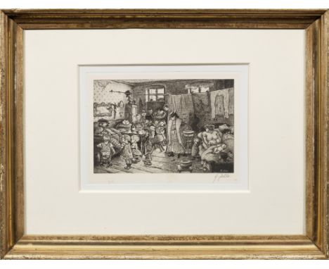 (1858 Radeburg - 1929 Berlin)"Geburtstag". OriginaltitelHeliogravüre/gewalztes Chinapapier auf Kupferdruckkarton, um 1905. Si