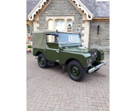 1949 Land Rover Series I 80”Reg. no. LYA 65Chassis no. R8666199Engine no. 866091The spectacular success of the US Jeep during