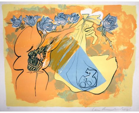 CERI RICHARDS coloured artist's proof lithograph - one of the 'Twelve Lithographs for Six Poems by Dylan Thomas' entitled 'Th