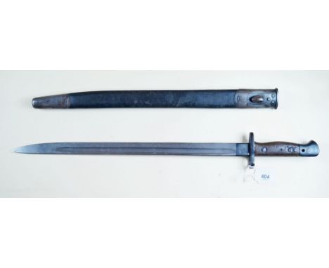 A Pattern 1907 bayonet, Wilkinson Oct 1916 and scabbard 1907 Mk2 later variant