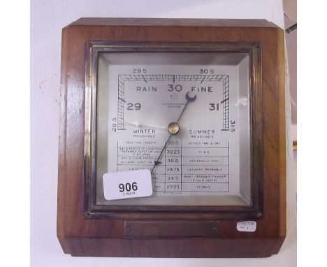 A rectangular barometer by Pleasance and Harper of Hereford