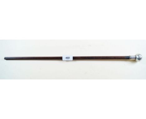 A Japanese swagger stick with silver top