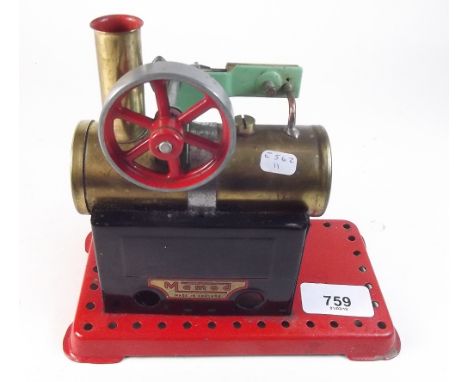 A Mamod static steam engine