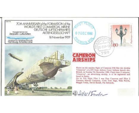 Aviation FDC 70th Anniversary of the Formation of the World's First Commercial Airline - Deutsche Luftschiffahrts Aktiengesel