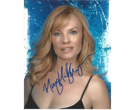 Marg Helgenberger signed 10x8 colour photo. American actress. She began her career in the early 1980s and first came to atten