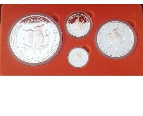 2000 Kilo collection proof of Kookaburra Silver Coin Set in original Orange presentation box. In 2000 to commemorate the Kook