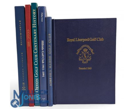 Six Golf History Books - Machrihanish Machaire Shanais Golf 1880s-1920s, 2018 D M Wilson and H R J Grant, Clapham Common Golf
