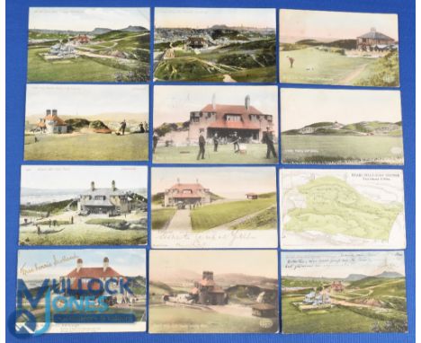 Interesting collection of early 20th century Braid Hills Golf Links coloured postcards (12) to include the scarce card showin