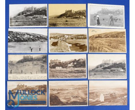 Good collection of early Royal St Davids Harlech Golf Links b&amp;w postcards from 1895 onwards (12) a good collection of vie