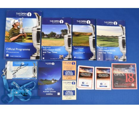 2011 Royal St Georges Open Golf Championship profusely signed programme and other official ephemera (10) - to signatures incl
