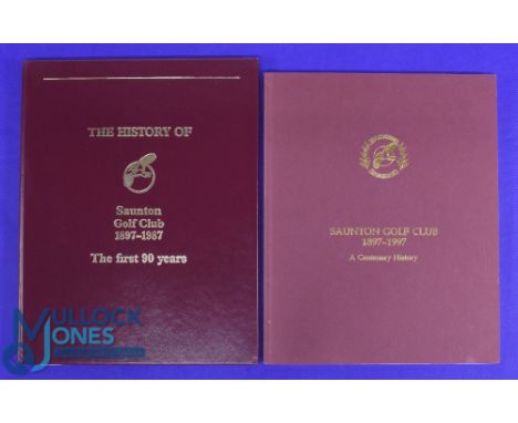 Two Saunton Golf Club History Books - The History of Saunton Golf Club 1897-1987 The First 90 Years and Saunton Golf Club 189