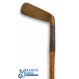 Bussey and Co of London 'Thistle' patent steel socket brass head straight blade putter still