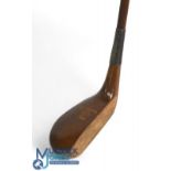AH Scott of Elie socket neck wooden mallet head putter - showing the Lion above the Crown mark to