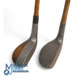2x Alloy mallet head putters incl The Huntly mallet head with very rounded sole and thumb grooved