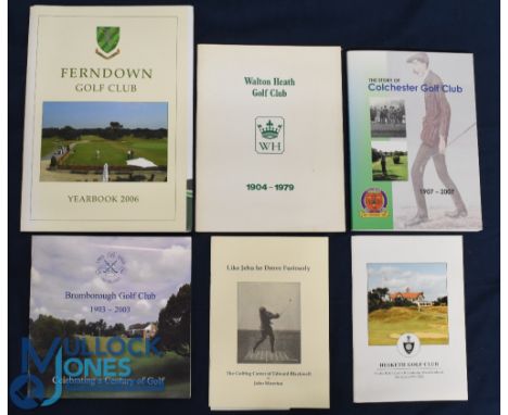 Six Paperback Golf Books - Ferndale Golf Club Yearbook 2006, Walton Heath Golf Club 1904-1979 The Story of the First Seventy 