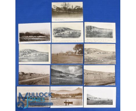 Interesting collection of early Scottish Golf Links b&amp;w postcards (12) to incl 6x Burntisland with views from the early 1