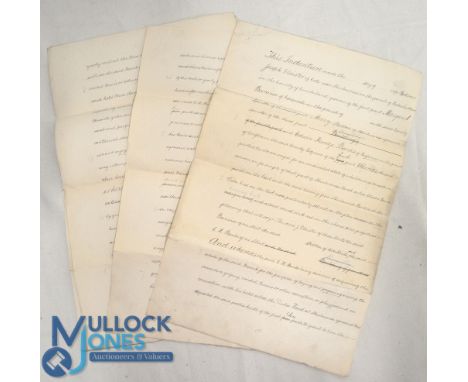 Skinburness Duke's Head Hotel Golf Course History Document. For the purchase of the adjoining marsh land to use for Golf, Cri