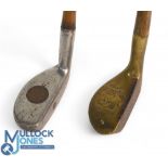 2x Attractive mallet head putters a Donaldson 'Bunny' steel head with central brass weight showing