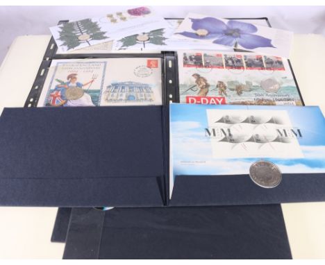UNITED KINGDOM Elizabeth II eight numismatic philatelic coin covers including three Millennium Moment £5 2000, three National