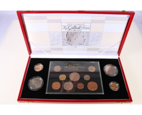 The Royal Mint UNITED KINGDOM Elizabeth II The Gillick Portrait Collection thirteen coin set from gold sovereign to farthing,