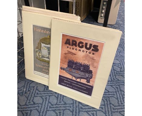 SELECTION OF VARIOUS VINTAGE PRINTS - ADVERTISING 41CMS (H) X 31CMS (W) OUTER