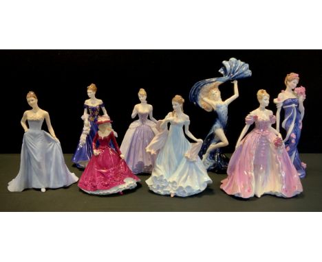 Royal Worcester figures, Lauren, With All My Heart, Anniversary Ball, January, etc others, Wedgwood, Galaxy Collection Star S
