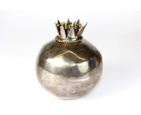 An Italian .830 silver pomegranite H:9cm