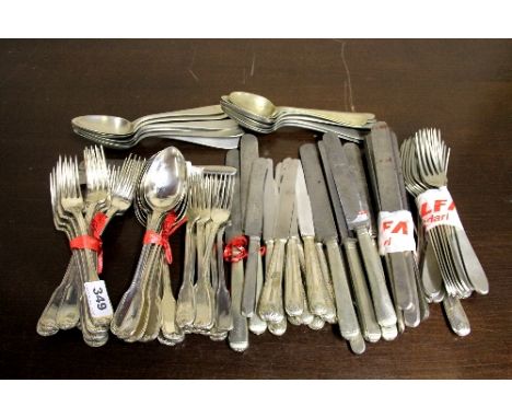 2 Sets of Italian silver plated cutlery.