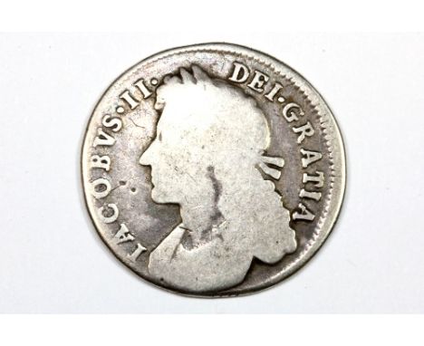 James II 1685 silver florin