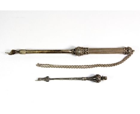 Judaic interest - 2 .925 silver Torah pointers