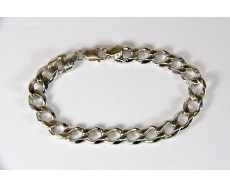 Heavy gents .925 silver curb bracelet