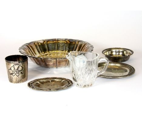 Qty of .800 silver and white metal items