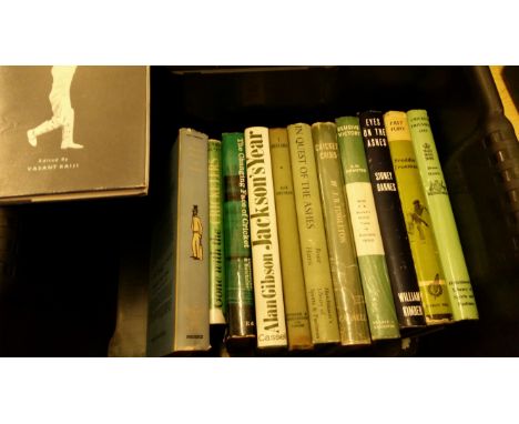 CRICKET, hardback editions, mainly biographies, inc.Trueman, Barnes, Cheetham, Trumper; Phoenix History of Cricket, In Quest 