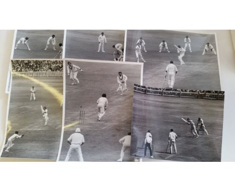 CRICKET, press photos, action shots from Australia v Pakistan, at Sydney, Jan 1973, 6.5 x 8.5 and slightly smaller (1), all a