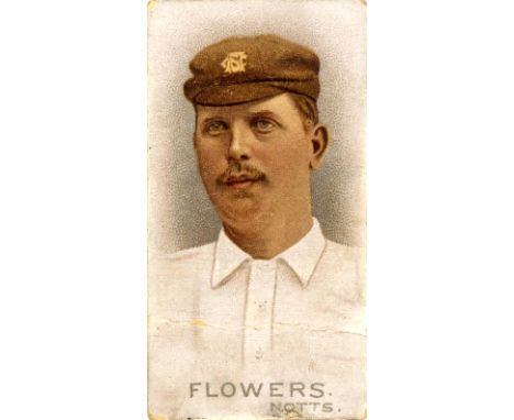 WILLS, Cricketers (1896), inc. Attewell, Besan, Daft, Flowers, Hawke &amp; Lucas, stains, scuffing etc., P to FR, 6