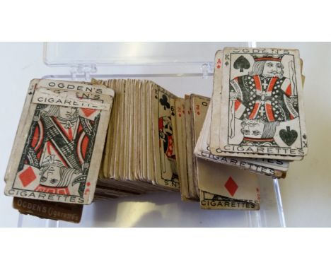 OGDENS, Miniature Playing Cards, mainly beauties, FR to G, 135*